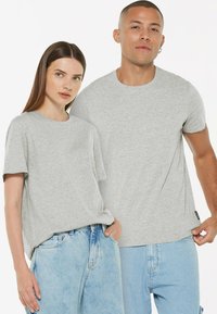 Harlem Soul 2ER PACK UNISEX - Basic T-shirt - greymelange   greymelange