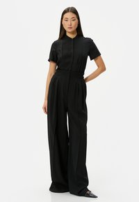 Koton SHORT SLEEVE MANDARIN  - Camicia - black