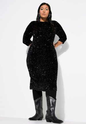SLIM SHAPE MIDILÄNGE  - Cocktailjurk - black