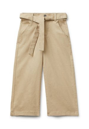 WIDE FIT WITH SASH - Broek - beige