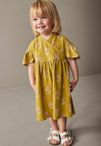 Next REGULAR FIT - Džersio suknelė - green floral