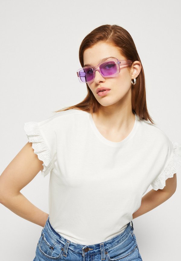 ONLIRIS EMB  - Print T-shirt - cloud dancer4