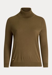 Lauren Ralph Lauren Woman SILK BLEND TURTLENECK SWEATER - Džemperis - honey tan