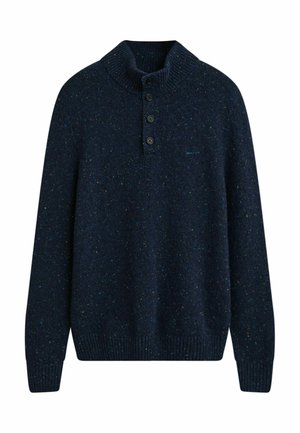 HALF-BUTTONED - Strickpullover - evening blue