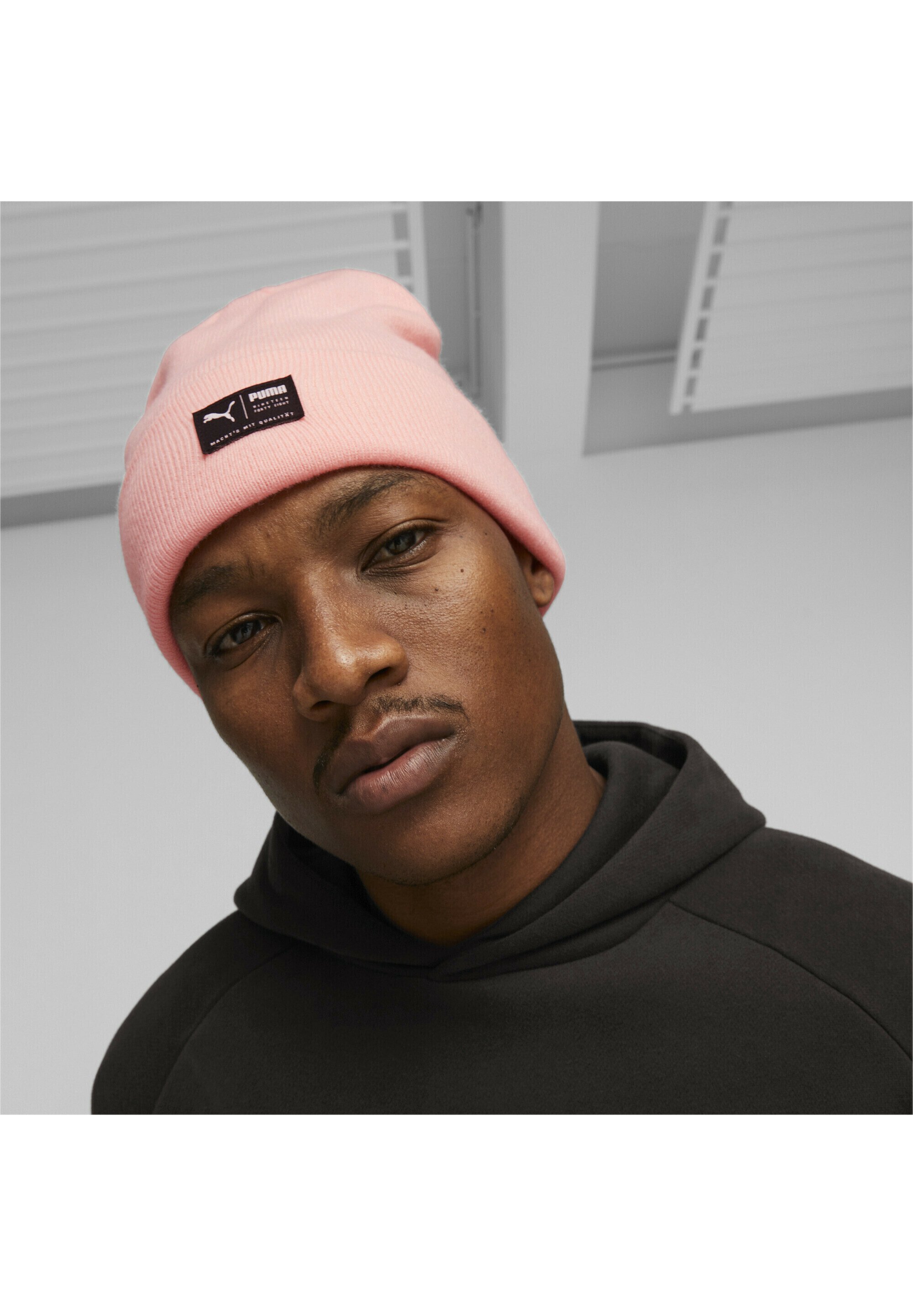 pink puma beanie