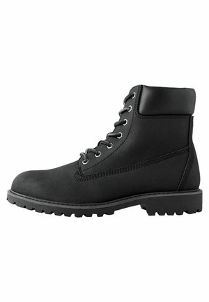 Schnürstiefelette - black
