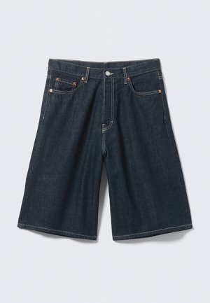 Weekday, ASTRO LOOSE BAGGY UNISEX - Denimové šortky - blue rinse