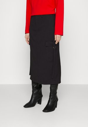 DRYKORN WINCEY - Fustă tip creion - black