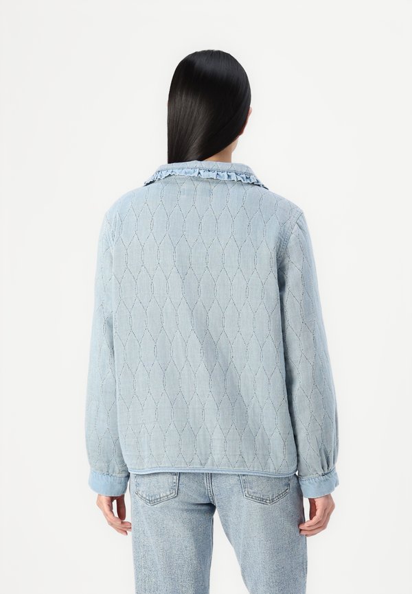 ONLIDA FRILL COLLAR SHIRT - Denim jacket3