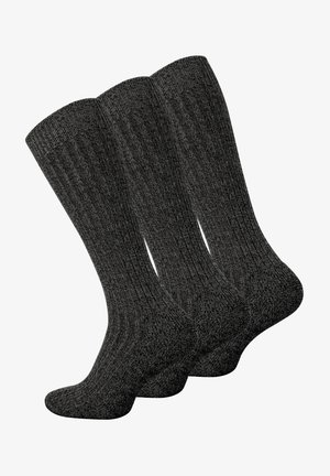 Cotton Prime NORWEGER 3 PAAR - Kniestrümpfe - anthrazit