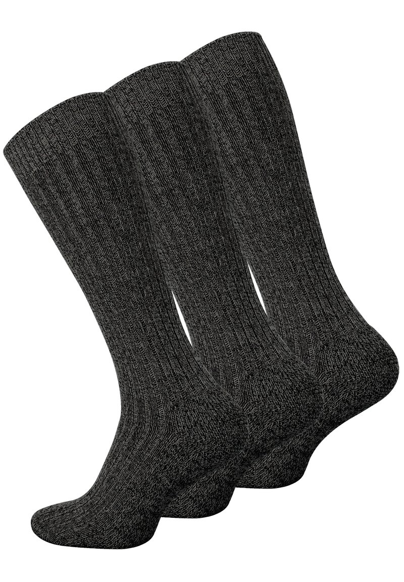 Cotton Prime NORWEGER 3 PAAR - Kniestrümpfe - anthrazit