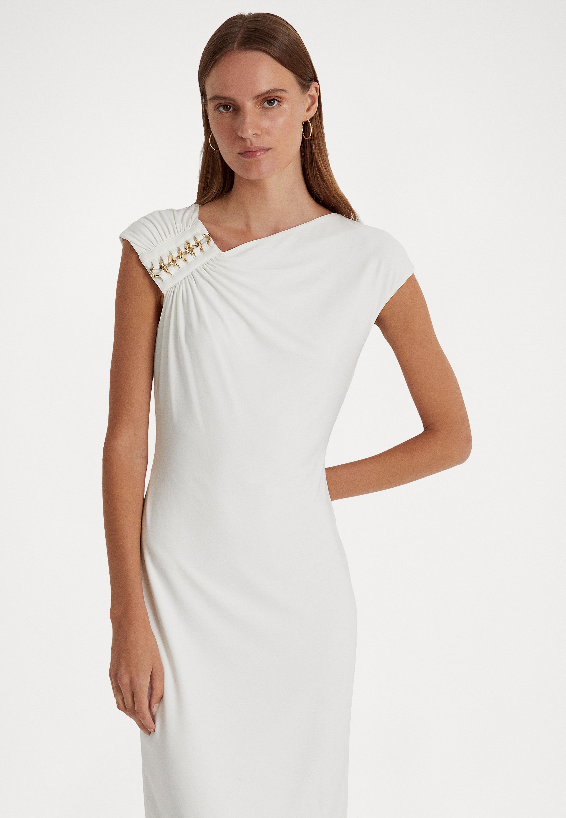 Lauren Ralph Lauren FRYER SHORT SLEEVE DRESS - Cocktail dress / Party dress  - white 