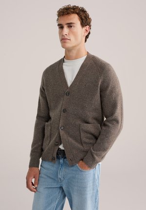 Strickjacke - taupe
