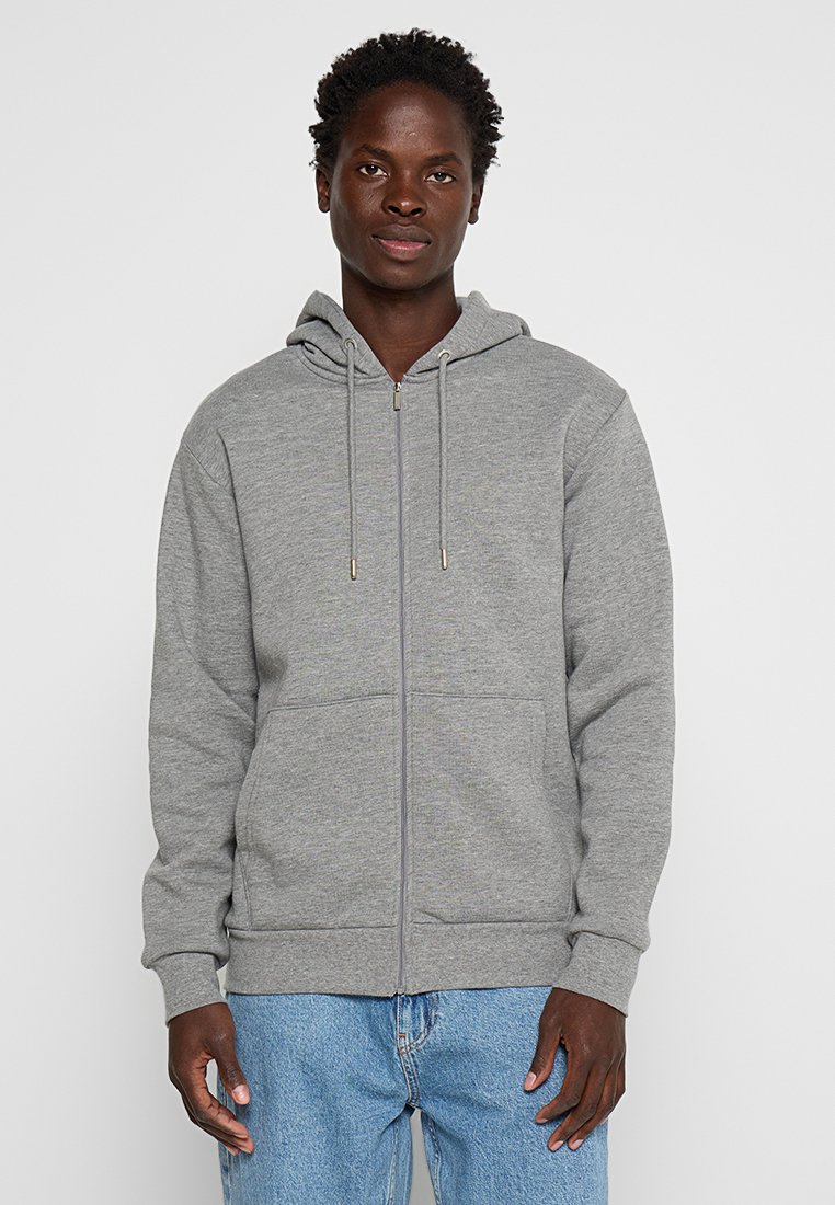 Selected Homme Sweater met rits grijs