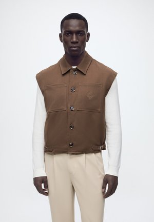BADIGA SLEEVELESS EMBORIDERED JACKET - Veste sans manches - brown