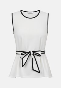 Sélectionné, white w black piping