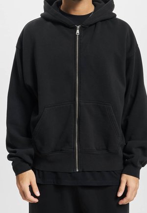 Sweater met rits - black