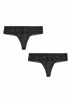KNICKERS 2 PACK   - Tanga - black