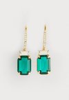 BOX STONE DROP - Pendientes - gold-coloured/emerald