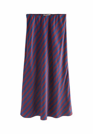 REGULAR FIT - STRIPE  - Maksi sijonas - navy burgundy