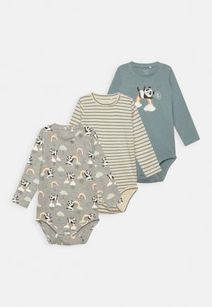 NBNMAPANDA UNISEX 3 PACK - Body - grey melange