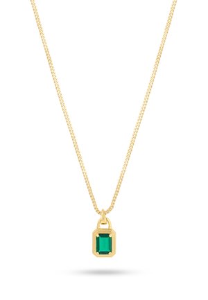 Common Lines SOLITAIRE PENDANT EMERALD UNISEX - Necklace - gold-coloured