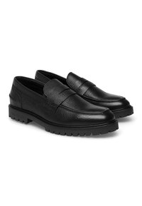 Les Deux THATCHER GRAINY PENNY LOAFER - Παπούτσια χωρίς κορδόνια - black