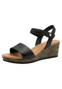 Marco Tozzi Plateausandaler - black