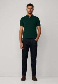 Hackett London SLIM FIT LOGO - Polokošeľa - forest night green