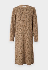 ENNALLAAN PIIRTO UNIKKO DRESS - Kampsunkleit - beige/black