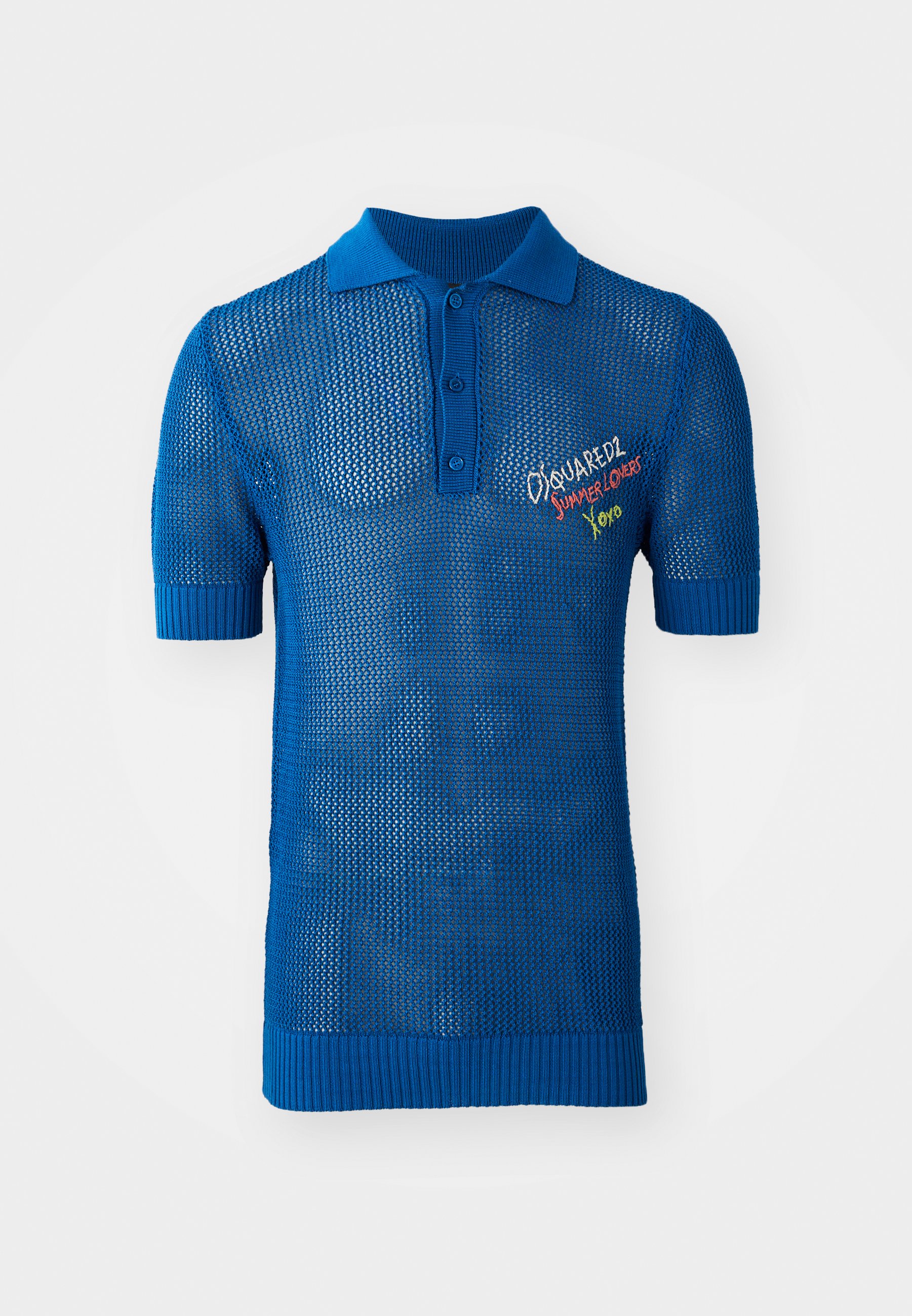 Tシャツ・カットソー Dsquared2 Logo Embroidery Polo Shirt Dsquared2 Polo shirt - blue - Zalando.co.uk