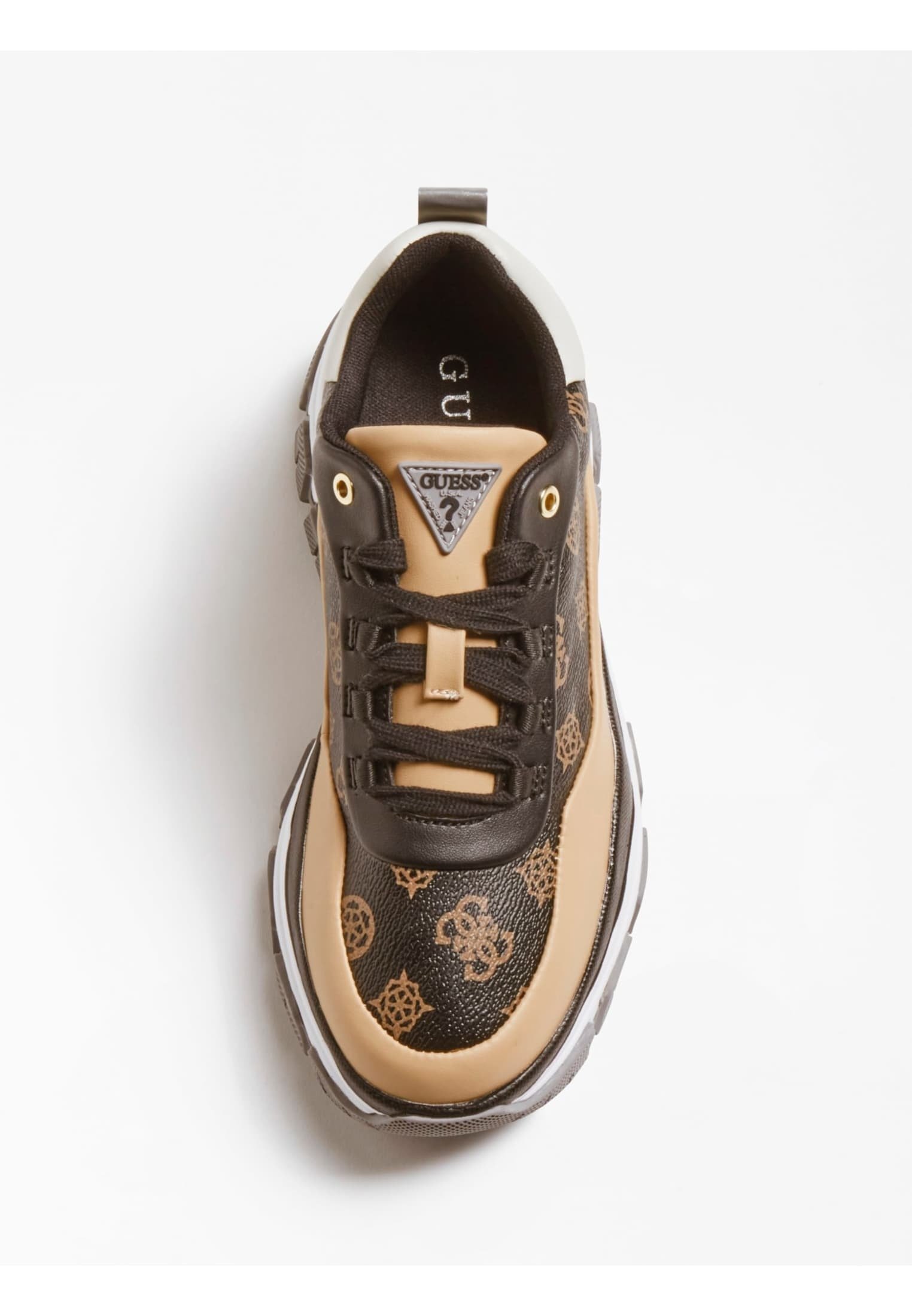 guess brown trainers