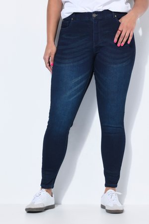 Studio Untold MID WAIST - Jeans Skinny Fit - dark-blue denim