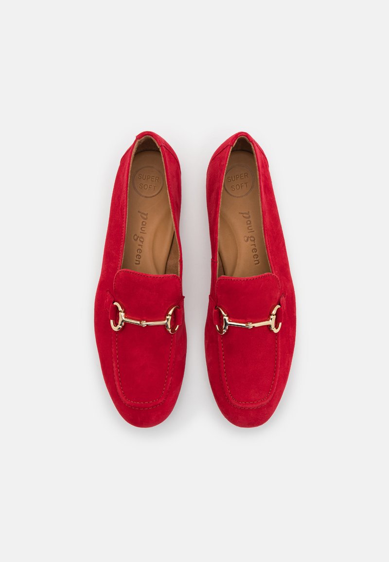 Paul Green Red Velvet Loafers Slip-Ons Wexler Loafer – Paulgreenshoes.com main image 4