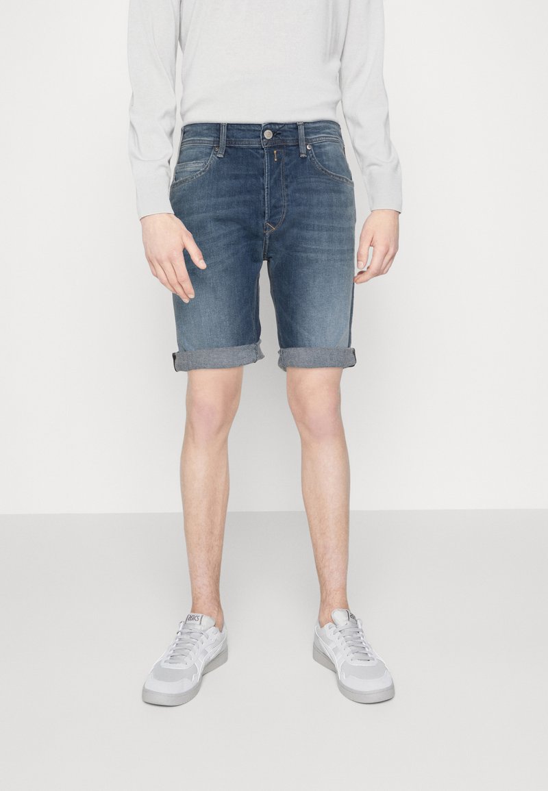 Replay Jeans Shorts dark blue denim/darkblue denim Zalando.de