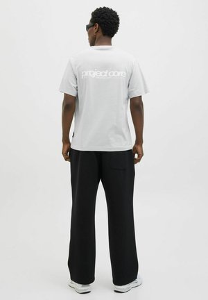 JCOUNION BACK PRINT TEE CREW - T-shirt con stampa - gray dawn