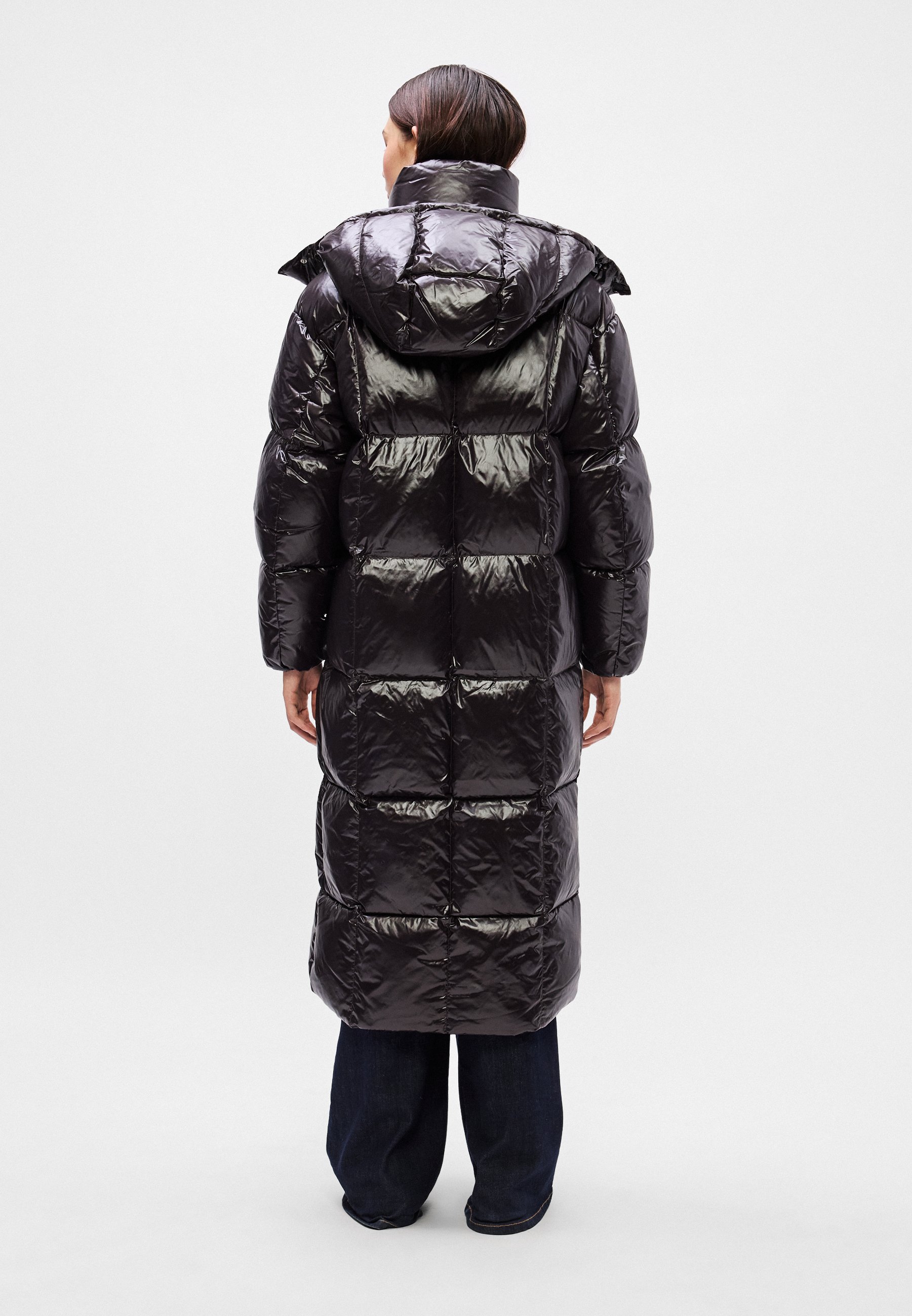 Patagonia SILENT LONG PARKA - Down coat - black - Zalando.co.uk