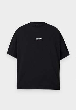 BOX LOGO TEE OVERSIZE FIT UNISEX - Basic T-shirt - black