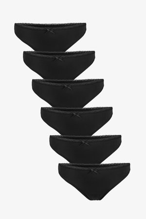 Fabio Farini 6 PACK - Thong - schwarz set