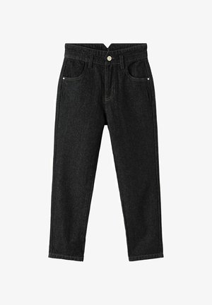 HIGH WAIST - Straight leg jeans - black denim