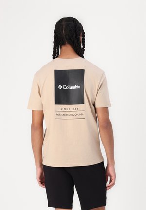 Columbia BARTON SPRINGS GRAPHIC TEE  - Marškinėliai su spaudiniu - ancient fossil