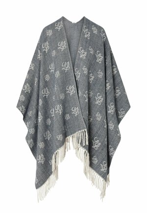 LIU JO, LIU JO JACQUARD PONCHO - Viitta - dark blue