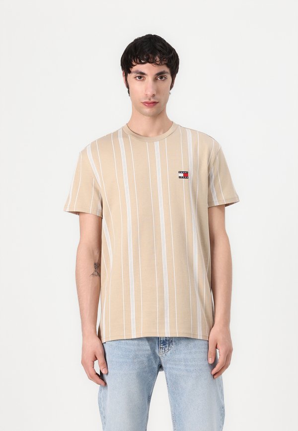 STRIPE TEE - Print T-shirt - beige