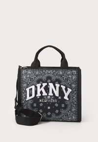 HANDLEE BANDANA TOTE - Mala de mão - black/silver-coloured