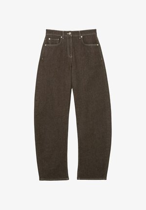 Reiss, PETITE FIT - SABEL BARREL-LEG JEANS . - Széles szárú - brown