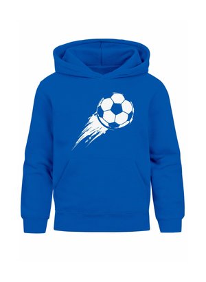 FUSSBALL SPORT GESCHENKE AUFDRUCK PRINT - Kapuzenpullover - blau