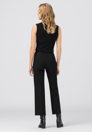 STRAIGHT-LEG - Trousers - black