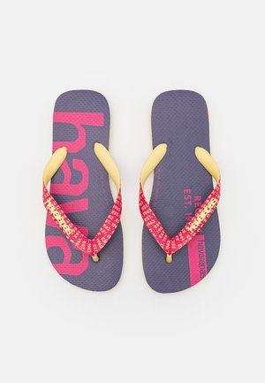 TOP LOGOMANIA MID TECHBEGONIA UNISEX - Infradito da bagno - lemon yellow