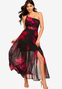 Lipsy ONE SHOULDER - REGULAR FIT - Maksikleit - red floral