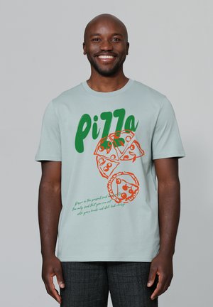 PIZZA - T-shirt print - aloe